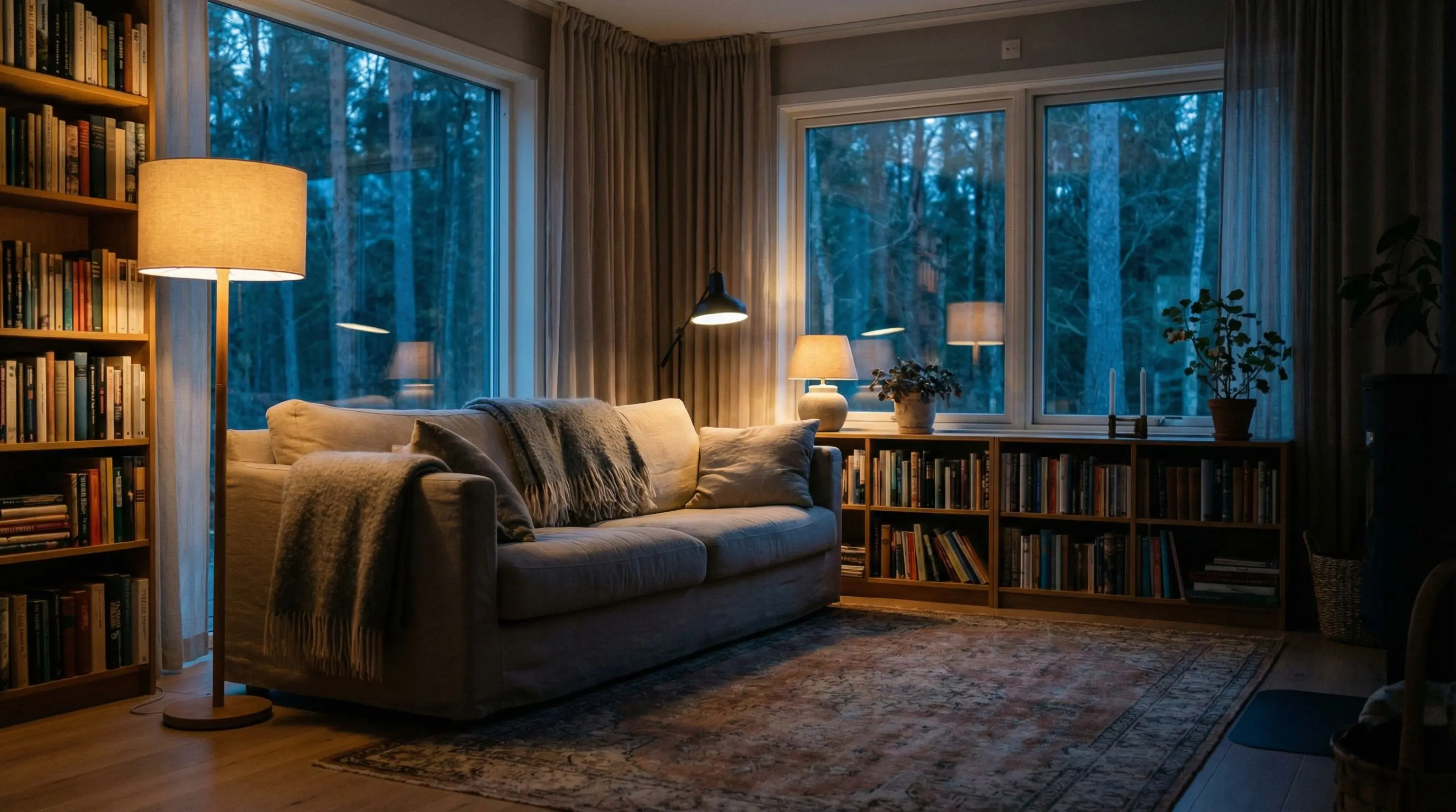 Family at home with InfoPeak